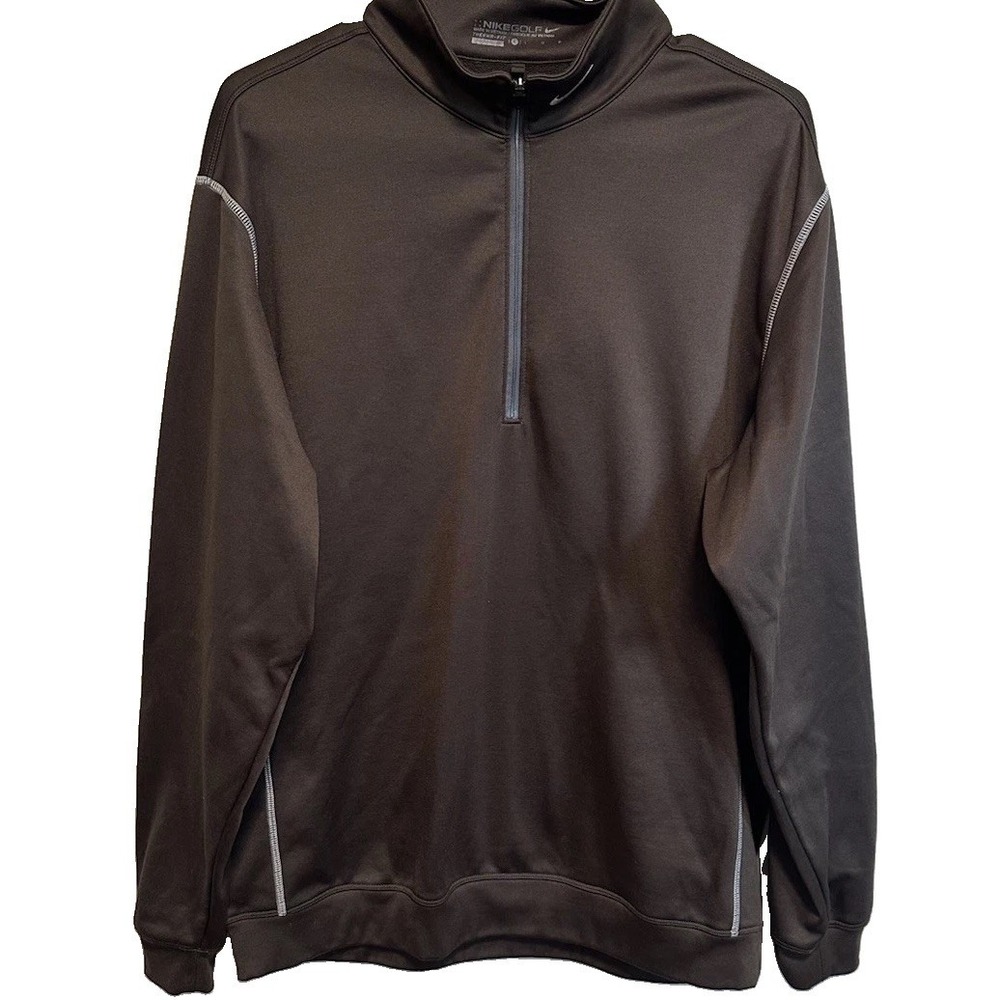 Nike Men's Golf Performance Therma Fit Quarter Zip Sz Large Green